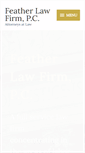 Mobile Screenshot of featherlawfirm.com